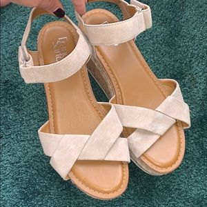 Franco Sarto espadrille wedge sandals